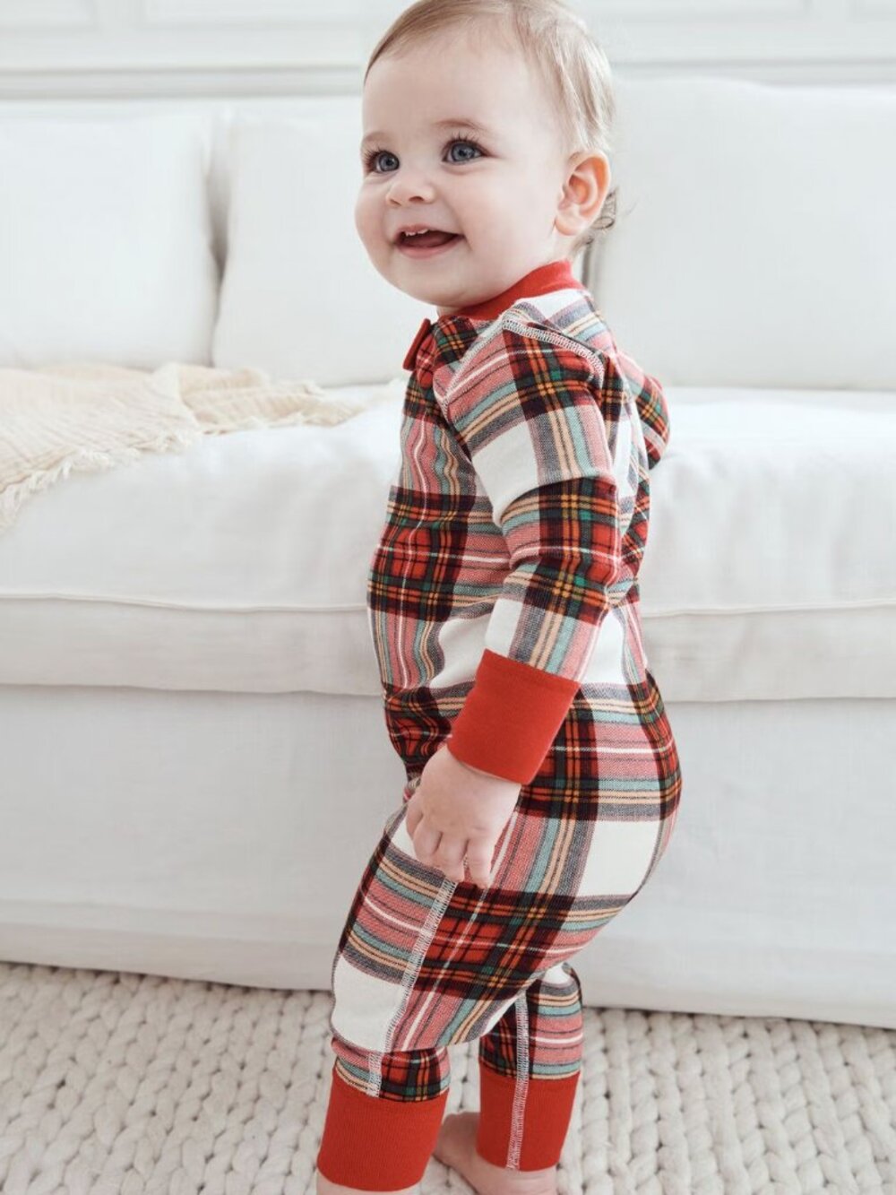 Hanna Andersson Baby Holiday Zip Sleeper